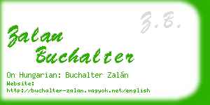 zalan buchalter business card
