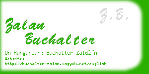 zalan buchalter business card